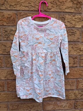 4/$25 • Old Navy Dinosaur Print Scoop-Neck Cotton Dress